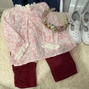 Beautiful fall outfit for Toodler girl!! Only worn once!!